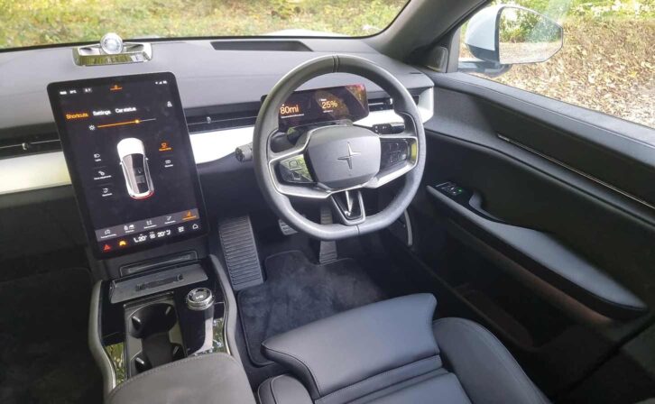 The cab in the Polestar