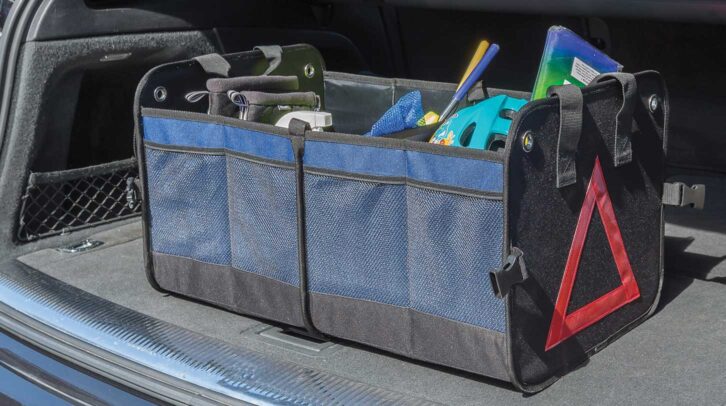 A car boot organiser
