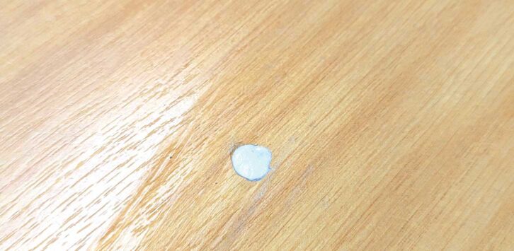 Dent was filled flush