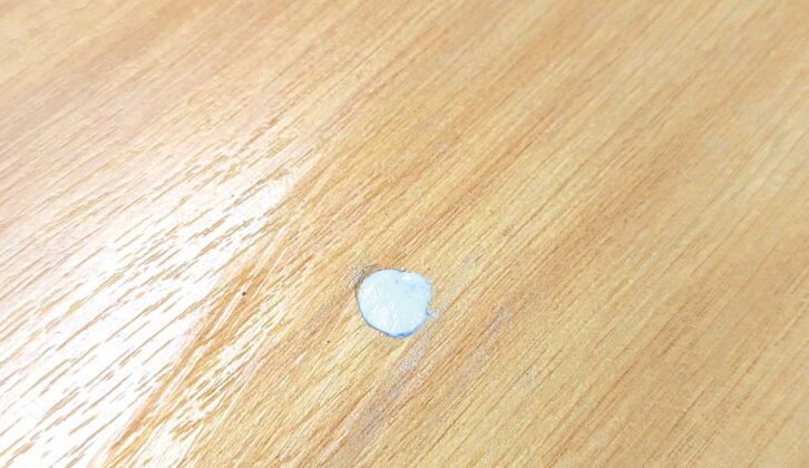 Dent was filled flush