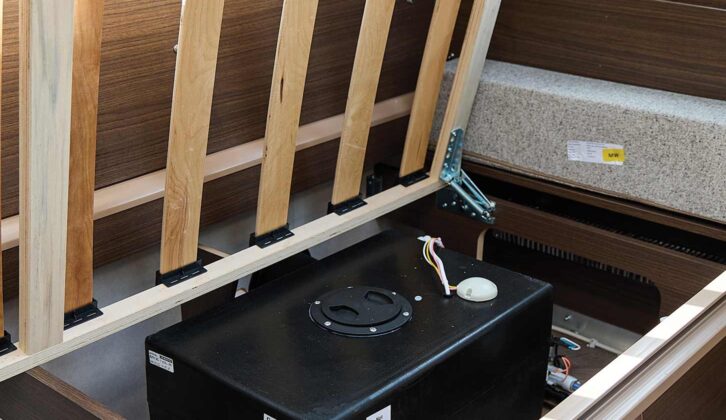 The 40-litre water tank