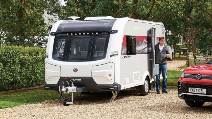 Peter stepping out of the Laser 480 Xtra