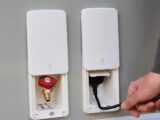 The external BBQ point and mains socket