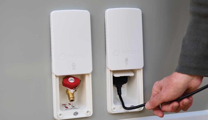 The external BBQ point and mains socket