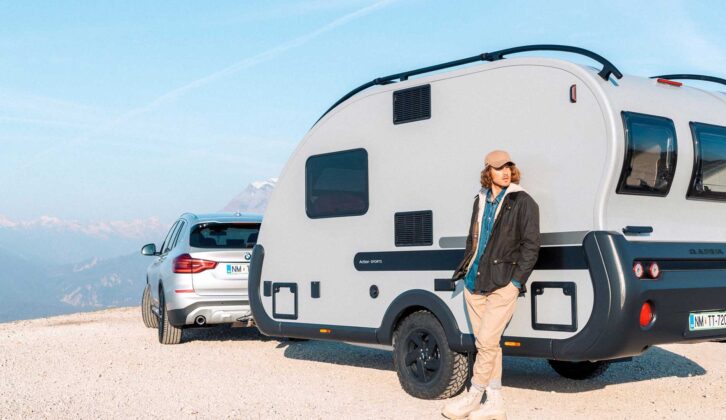 A person relaxing by the Adria Action Sports 391 LH