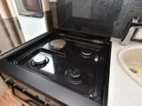 The dual-fuel hob, oven and grill