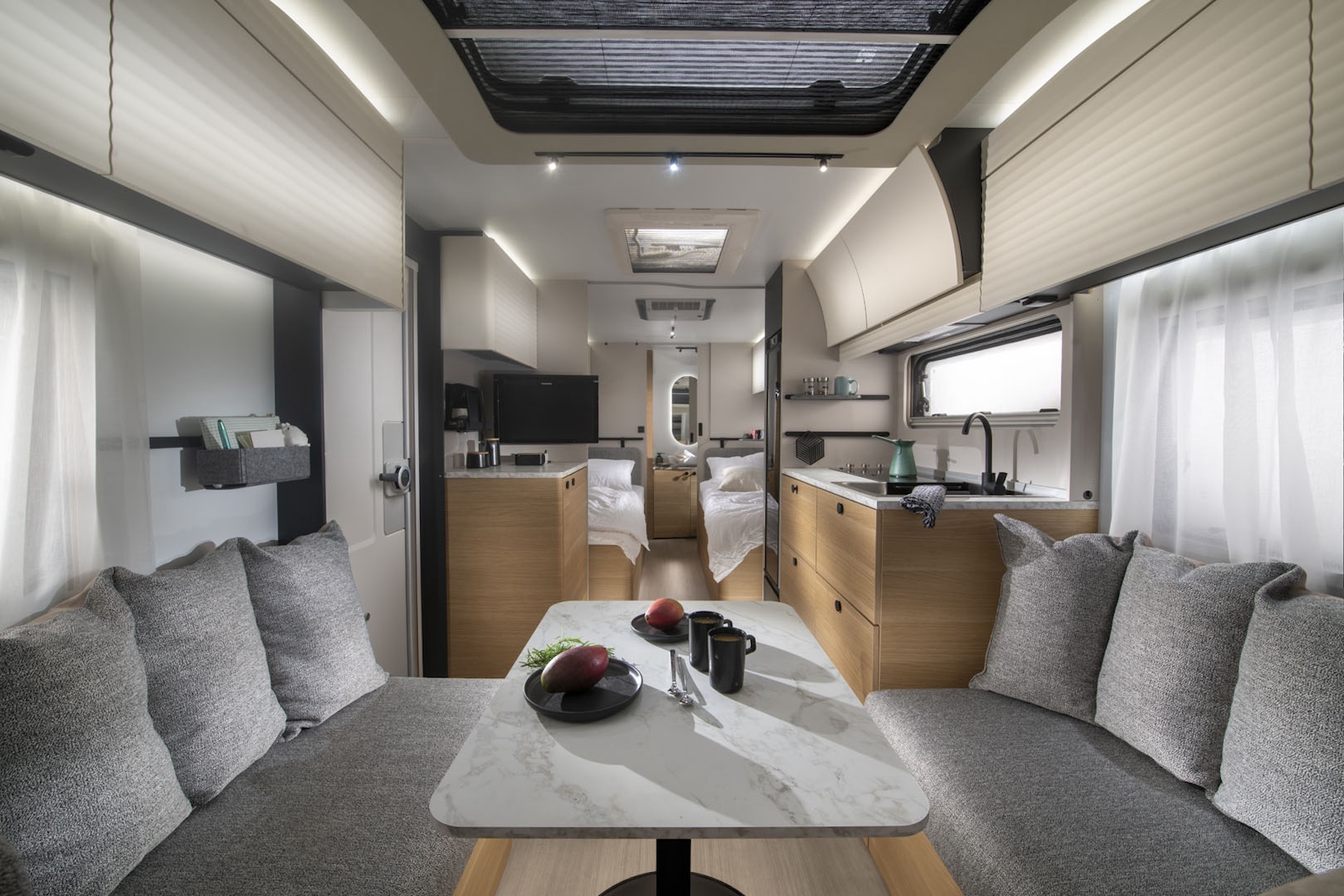 Image of an Adria Adora caravan lounge