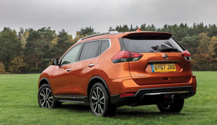 The X-Trail from the rear