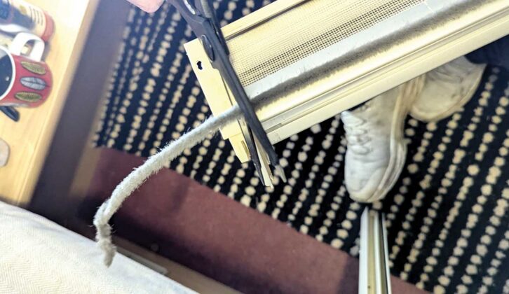 Reusing a section from the broken blind