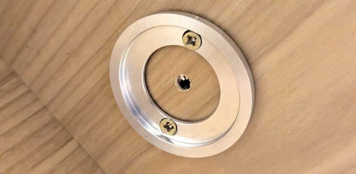 The base plate in place