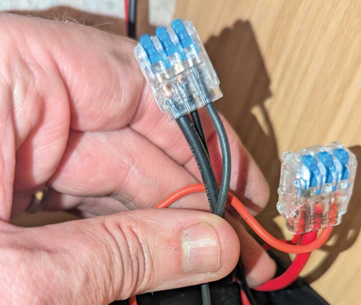 The lever nut or 'Wago' style connectors