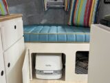 The Porta Potti underneath the bunk seat
