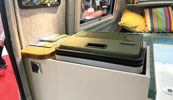 The coolbox near the door