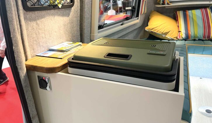 The coolbox near the door