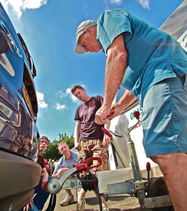 Caravan towing tuition underway