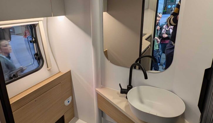 The washroom in the Adria Action 391 LH