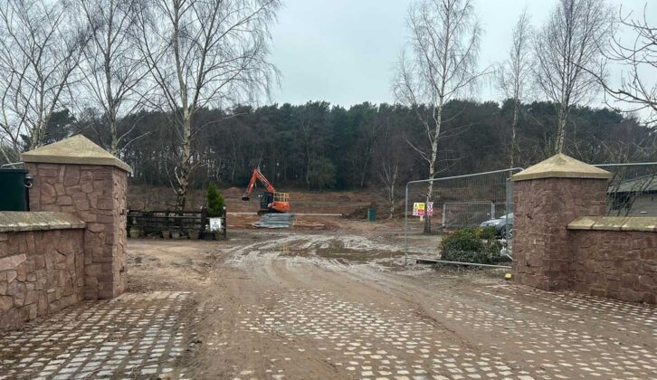 Work underway at Fishpool Holiday Park
