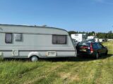 Nigel's caravan at a festival