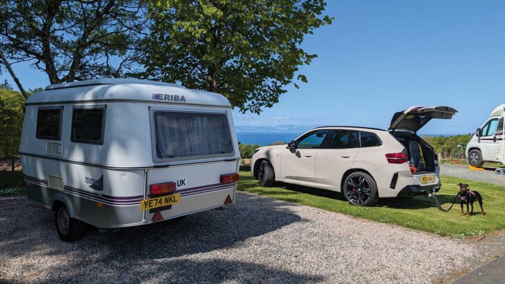 The Eriba Pan Familia pitched up next to Lottie's car