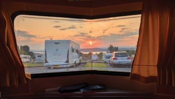 The sunset in Inverness