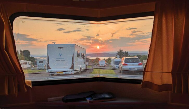 The sunset in Inverness