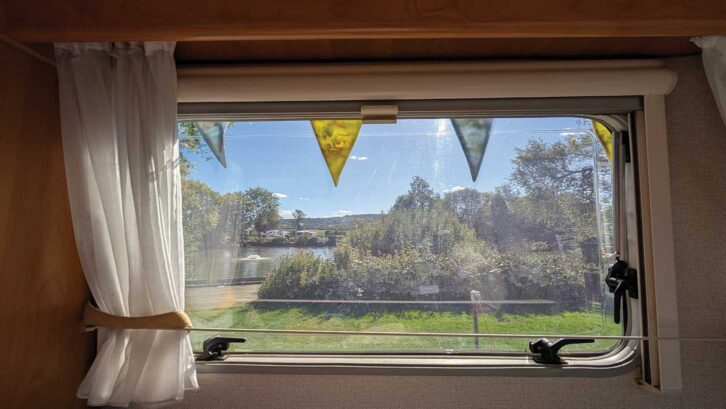 The view out the window at Winchcombe