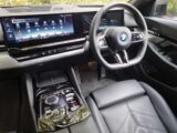 The cab in the BMW