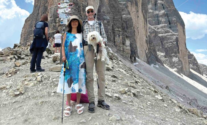 Stefan and Manjiang with their dog