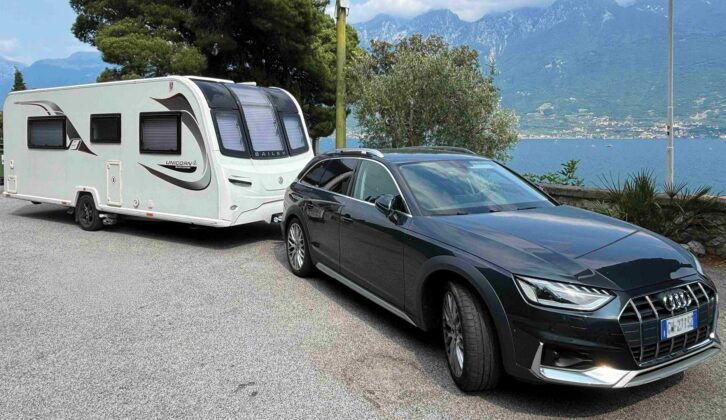 The tow car and the Bailey Vigo