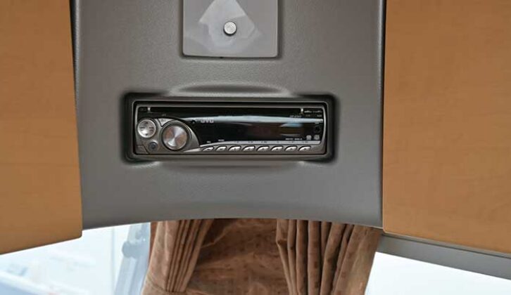 A close-up of the radio