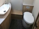 The washroom in a caravan