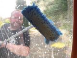 Cleaning the windows