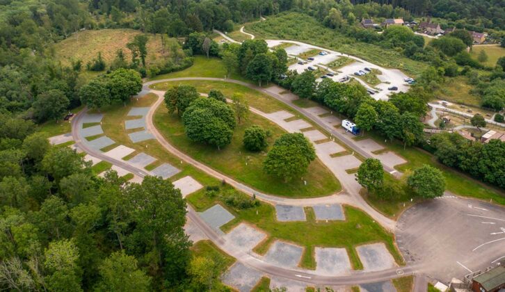 The campsite at Fineshade Wood