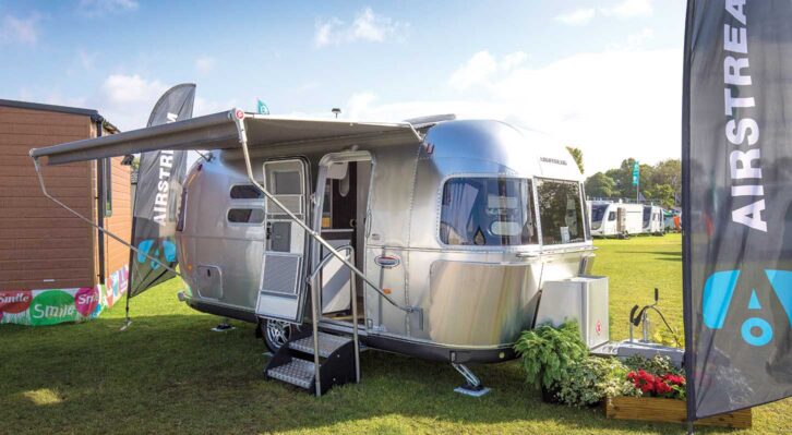 An Airstream caravan