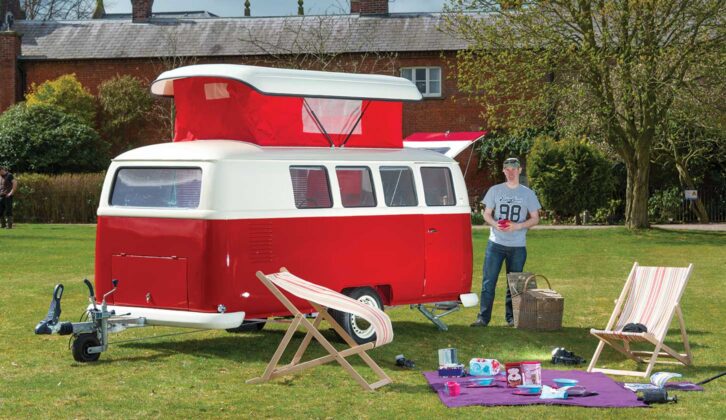A red VW T2 body concept