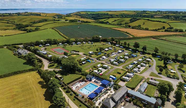 An aerial photo of Tregarton Park