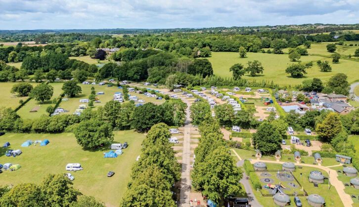 An aerial view of South Lytchett Manor