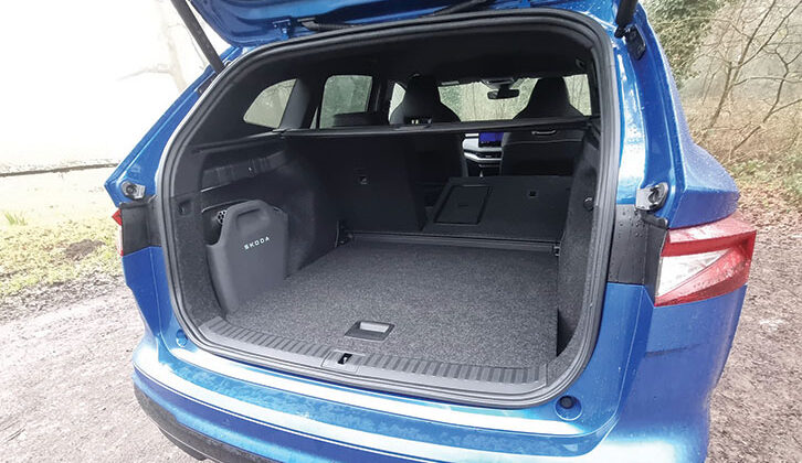 The boot with the rear seats down
