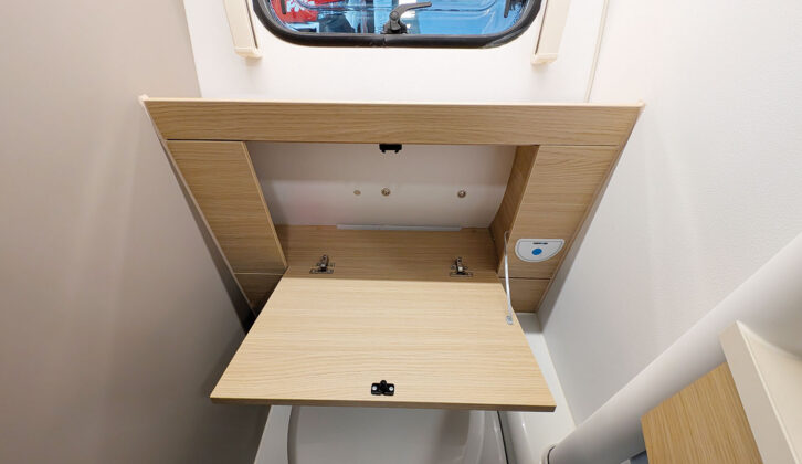 The locker above the loo