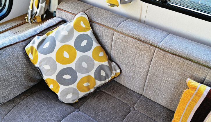 A cushion in the parallel lounge