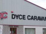 The exterior of Dyce Caravans