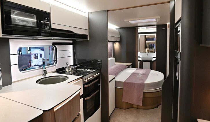 The interior of a Swift Elegance