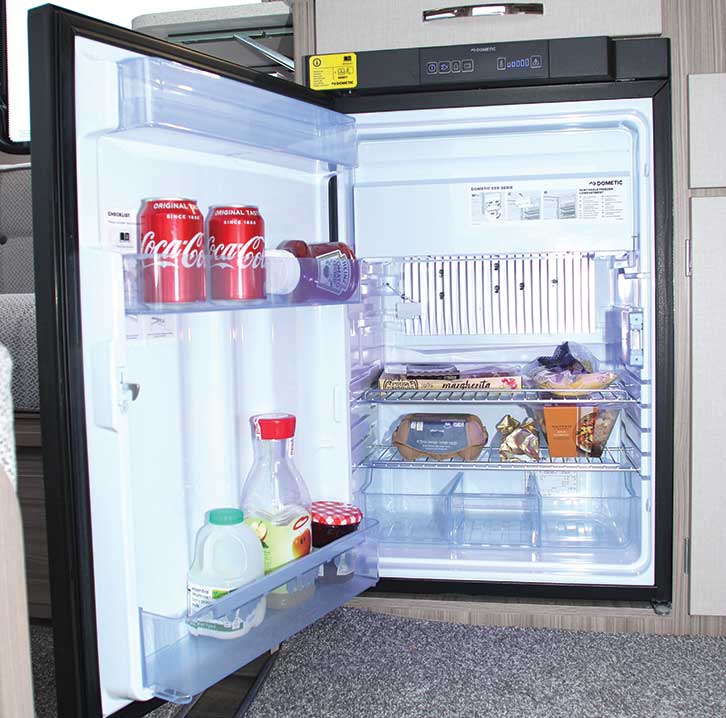 An open refrigerator