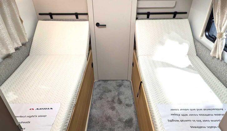 The fixed single beds in the Seine