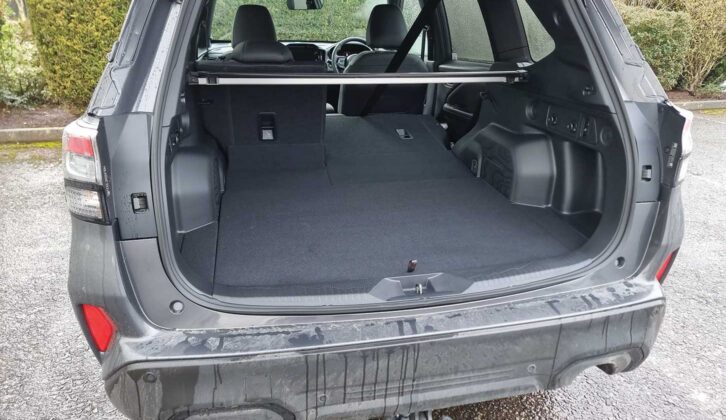 The Subaru's boot