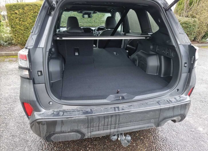 The Subaru's boot
