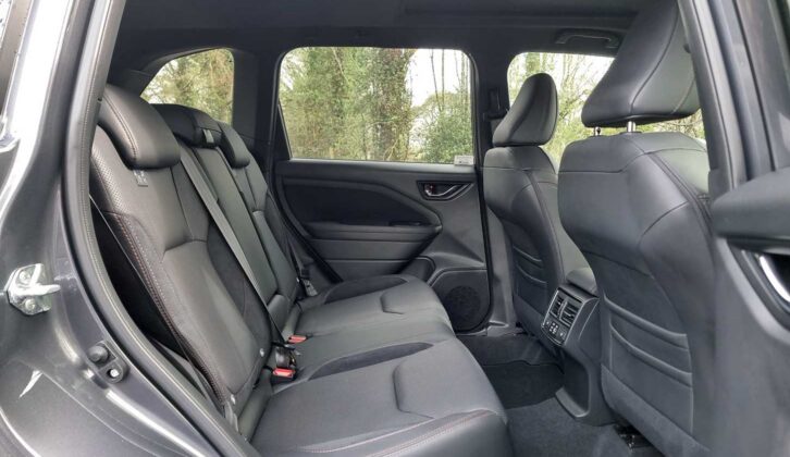 The legroom in the back seats