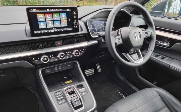 The touchscreen in the CR-V