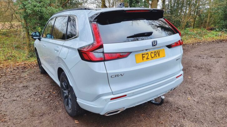 The CR-V from the rear
