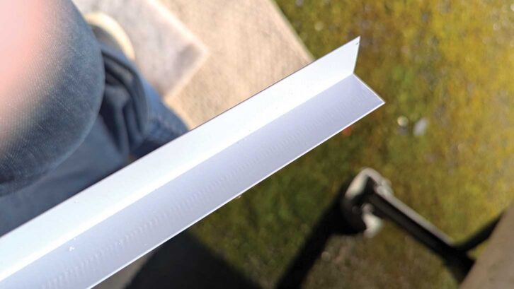 A 20mm PVC angle
